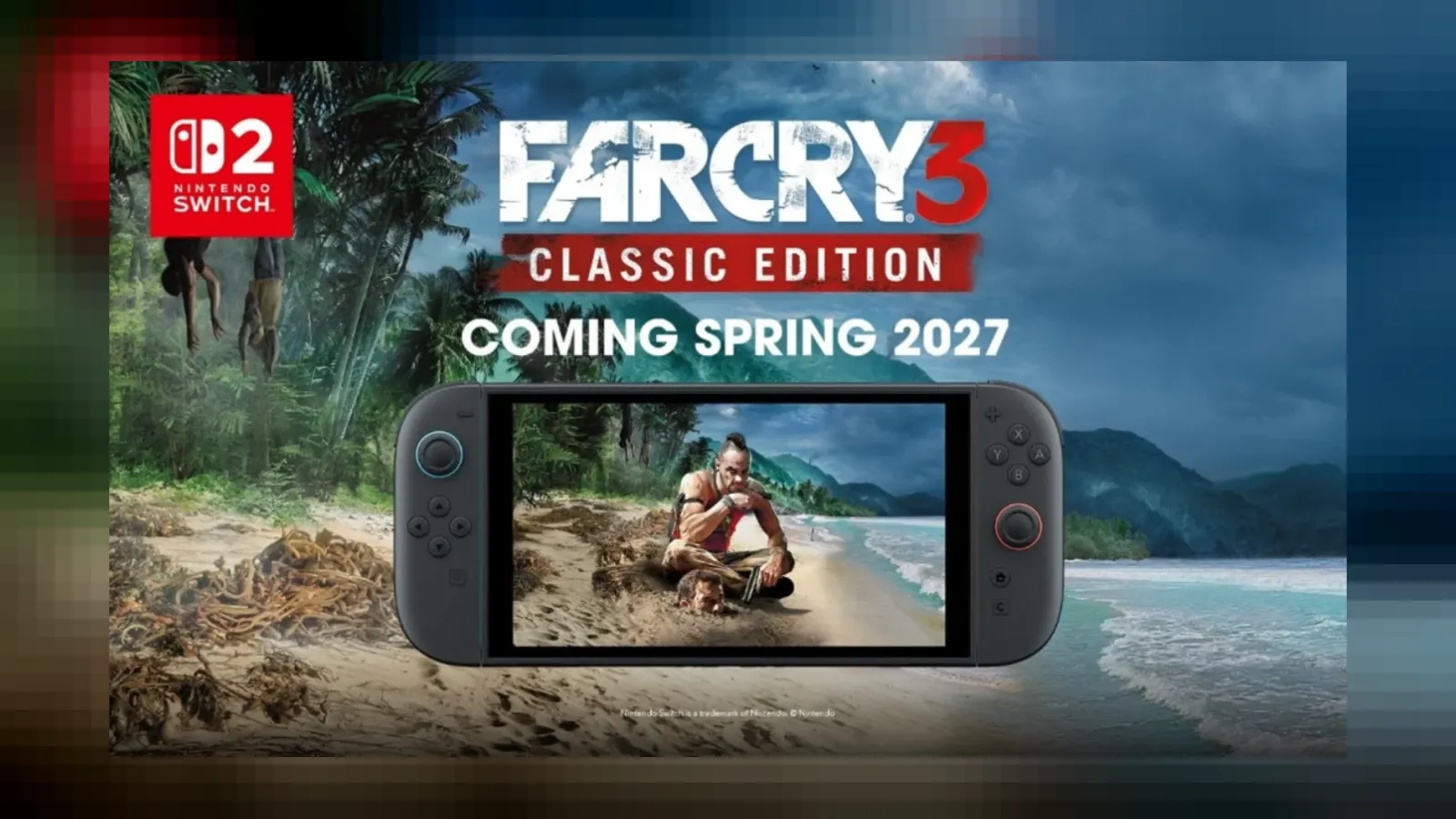 A chegada de Far Cry 3 no Nintendo Switch 2 pela Ubisoft traz Blood Dragon, Vaas Montenegro e ação para 2027. Confira os detalhes!