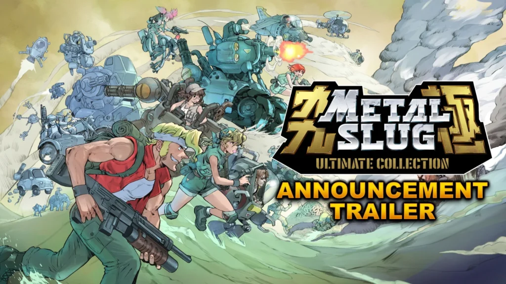 A coletânea METAL SLUG ULTIMATE COLLECTION da SNK traz dez jogos clássicos, versão de teste rara e estreia em 2027. Confira a lista!