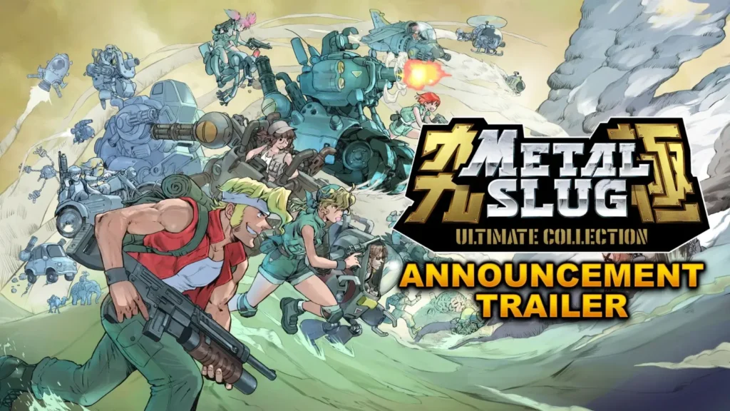 A coletânea METAL SLUG ULTIMATE COLLECTION da SNK traz dez jogos clássicos, versão de teste rara e estreia em 2027. Confira a lista!