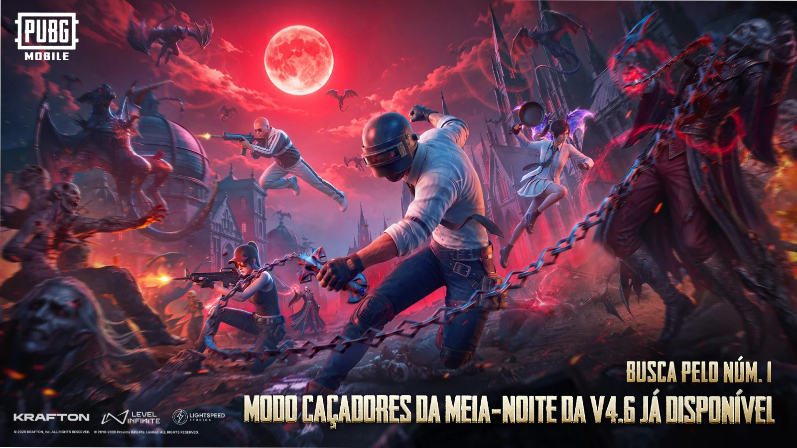 PUBG MOBILE Lança Atualização 4.6 com Modo Noturno de Vampiros e Grandes Crossovers