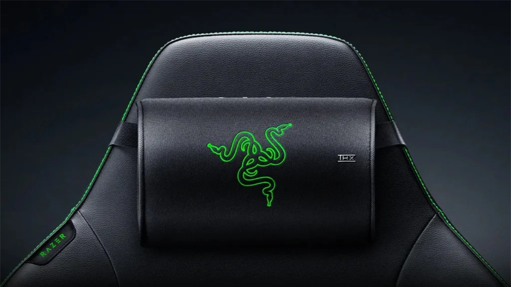 O apoio de cabeça Razer Clio X com THX Spatial Audio transforma cadeiras gamer com som traseiro sem fio e 40h de bateria. Confira!