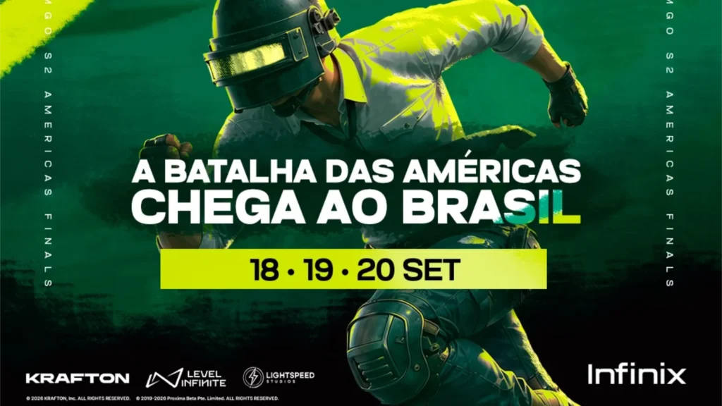 A Final PMGO Americas de PUBG MOBILE reúne 16 equipes no Brasil disputando US$ 50 mil e vagas no Paquistão. Confira os detalhes!