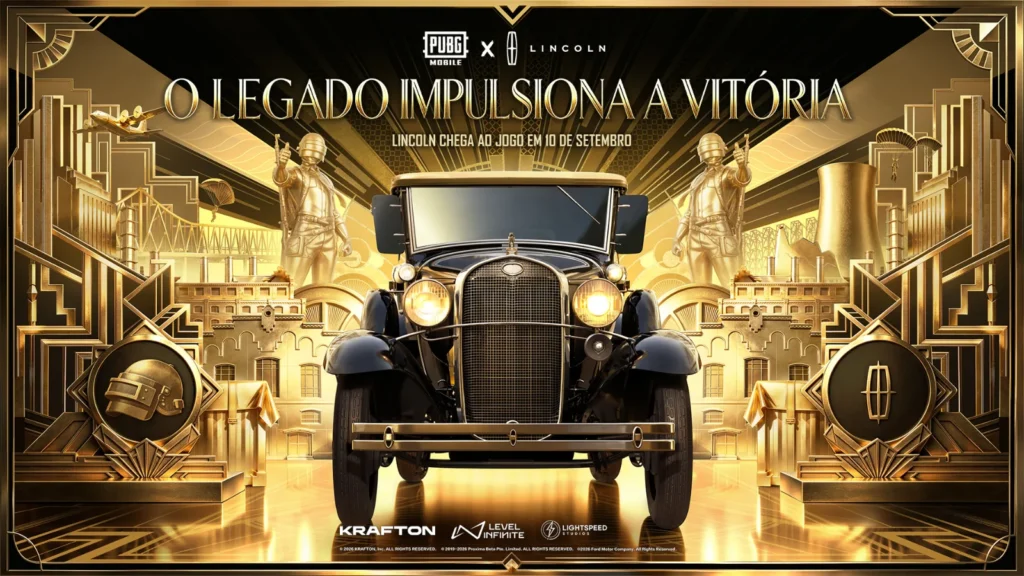 Os carros de luxo da Lincoln no PUBG MOBILE trazem o Model L, Navigator Black Label, pinturas exclusivas e paraquedas até novembro. Confira!