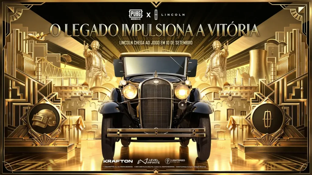 Os carros de luxo da Lincoln no PUBG MOBILE trazem o Model L, Navigator Black Label, pinturas exclusivas e paraquedas até novembro. Confira!