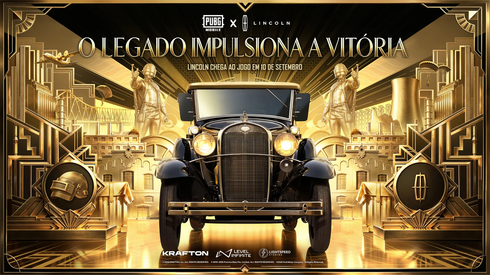 Os carros de luxo da Lincoln no PUBG MOBILE trazem o Model L, Navigator Black Label, pinturas exclusivas e paraquedas até novembro. Confira!