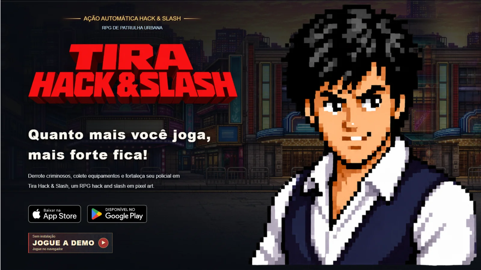 O jogo mobile Tira Hack & Slash traz kung fu em pixel art, 90 itens e modo Investigação Profunda nos celulares. Confira!