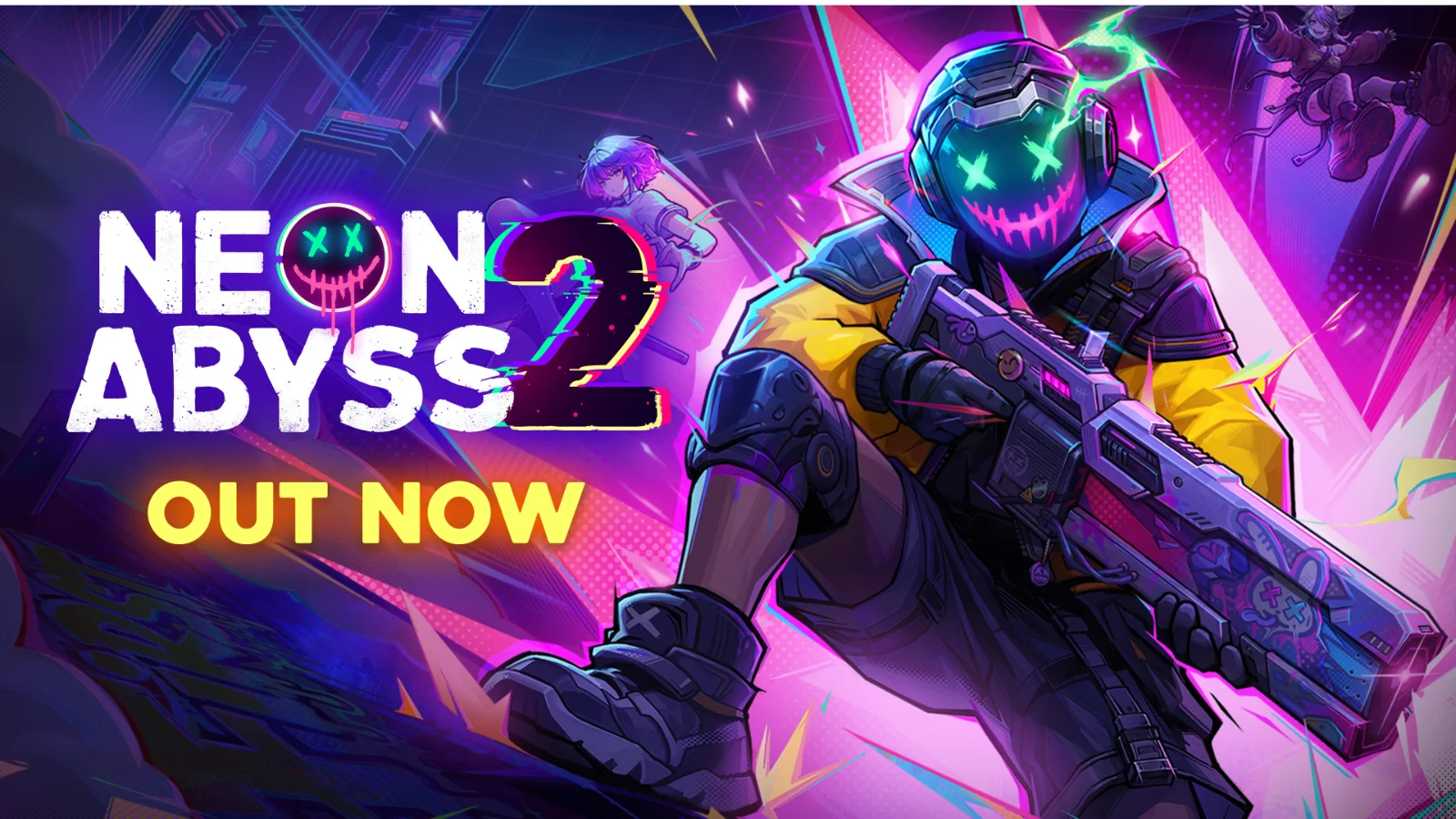 O lançamento de Neon Abyss 2 nos consoles e PC traz cooperativo para 4 jogadores, nova chefe e Game Pass. Confira!