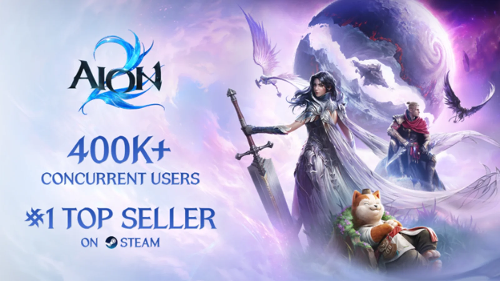 AION 2 Bate 400 Mil Jogadores Simultâneos no Steam e Domina Três Rankings Globais da Plataforma