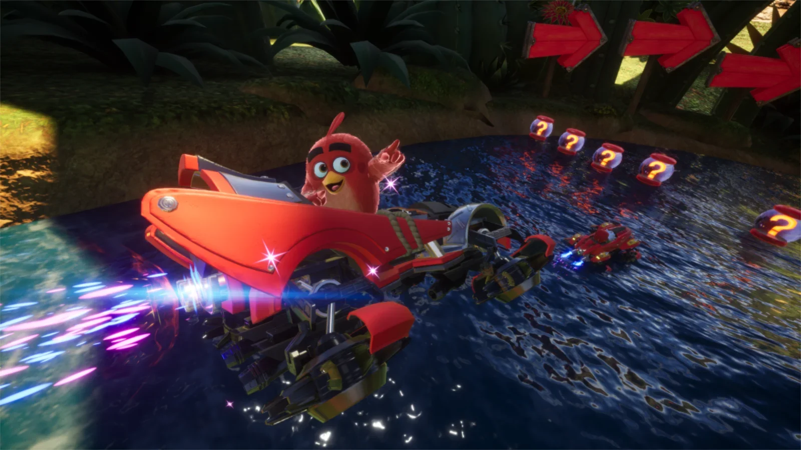 Red chega ao Sonic Racing: CrossWorlds! Aproveite o conteúdo gratuito de Angry Birds, incluindo o veículo Super Roaster e músicas icônicas.