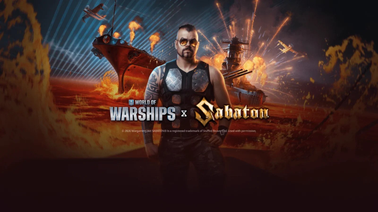 World of Warships e Sabaton lançam o single "Yamato"! Confira o novo comandante Joakim Brodén, a coleção exclusiva e prêmios.