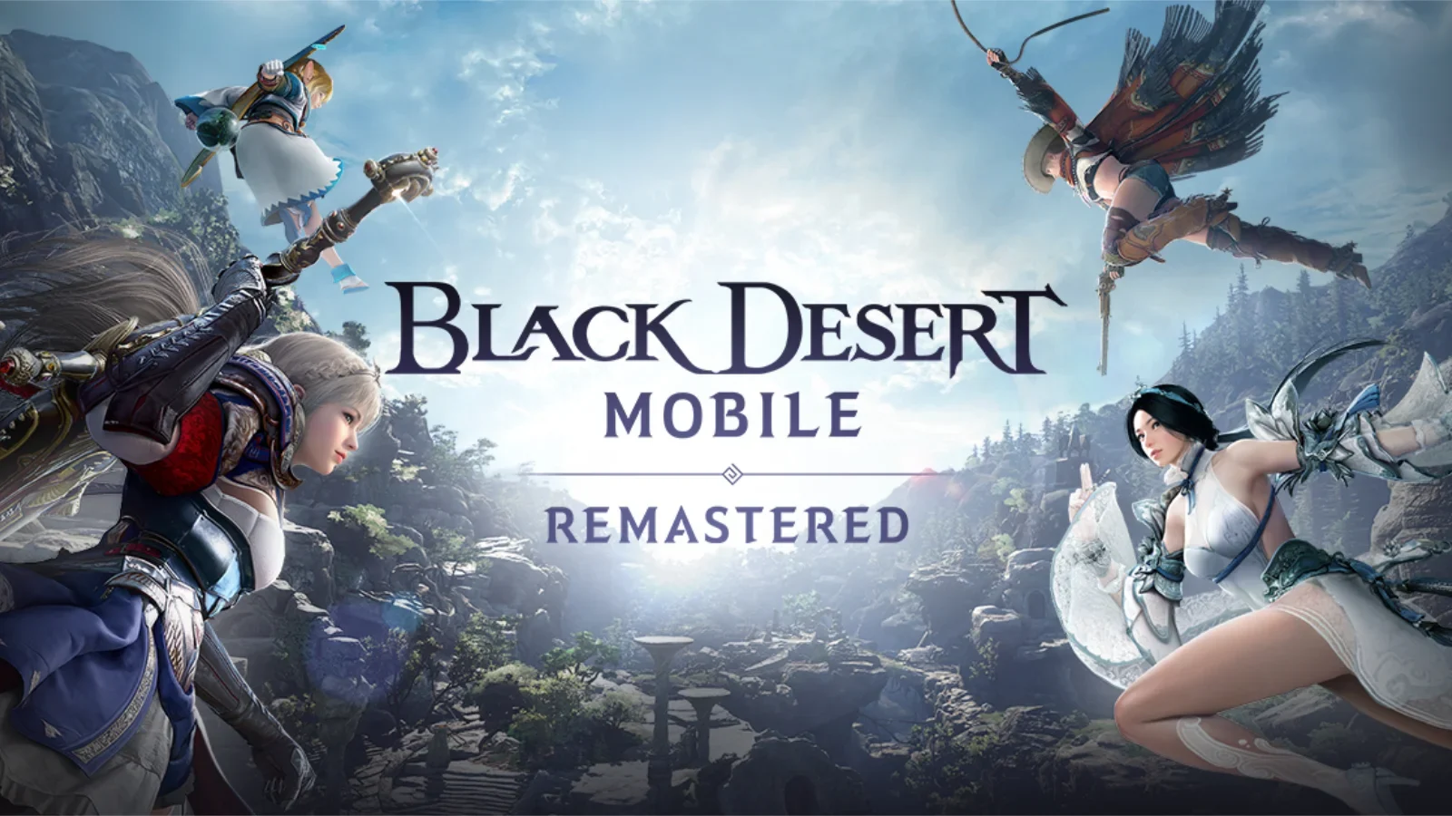 A Pearl Abyss lançou a Atualização de Remasterização para Black Desert Mobile! Confira os gráficos em 120 FPS, a nova Temporada Plus e eventos especiais.