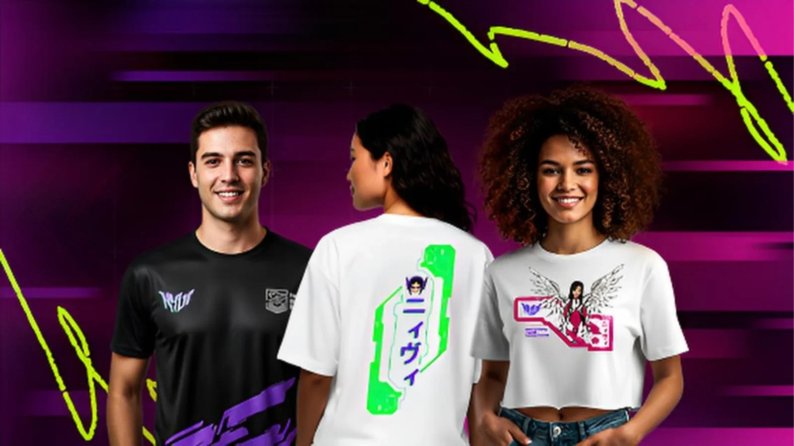 eB lança coleção exclusiva com Nyvi Estephan. Confira camisetas, moletons e detalhes da nova linha lifestyle gamer.