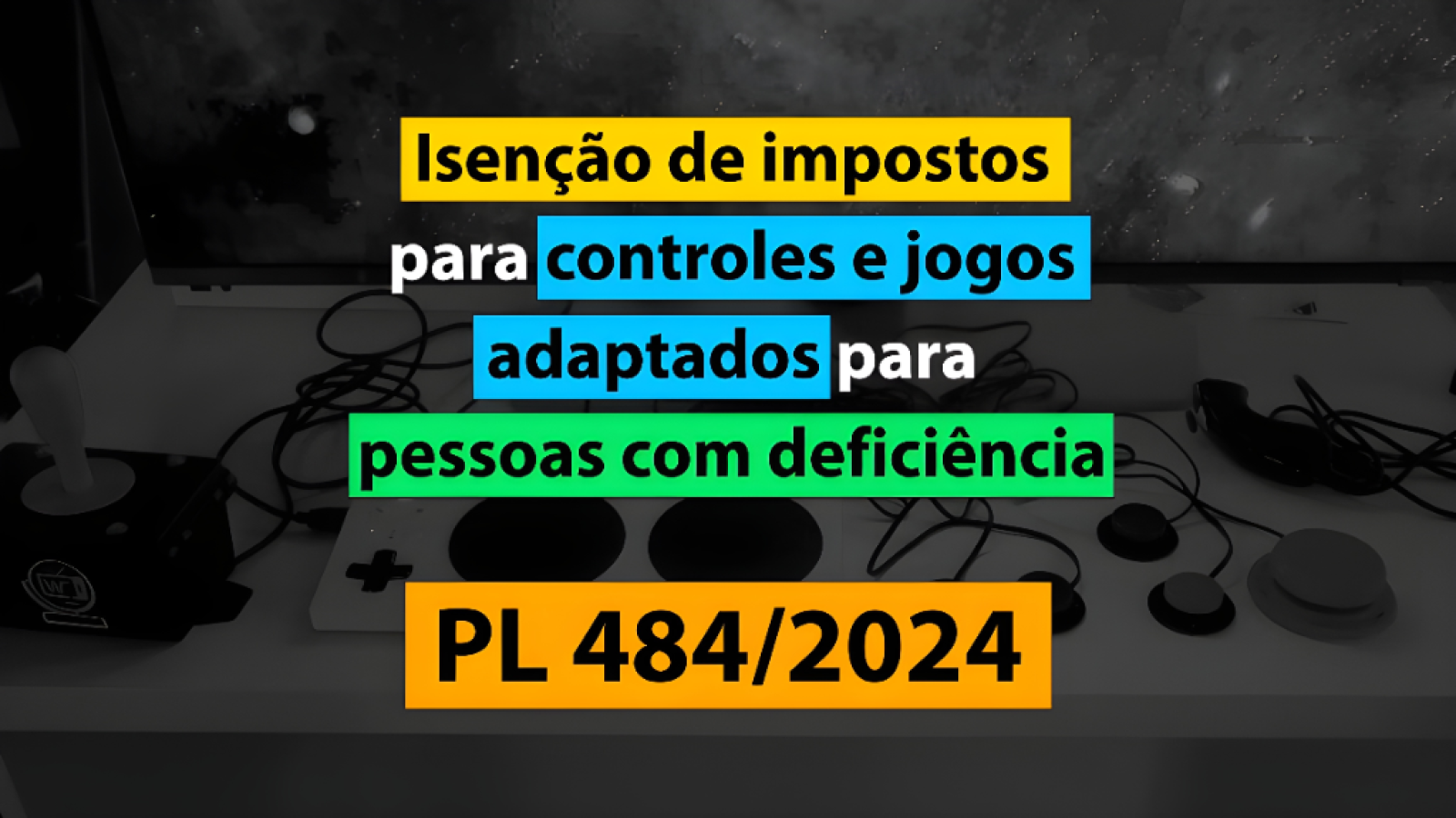Ablegamers Brasil cria abaixo-assinado por isenção de impostos de controles adaptados