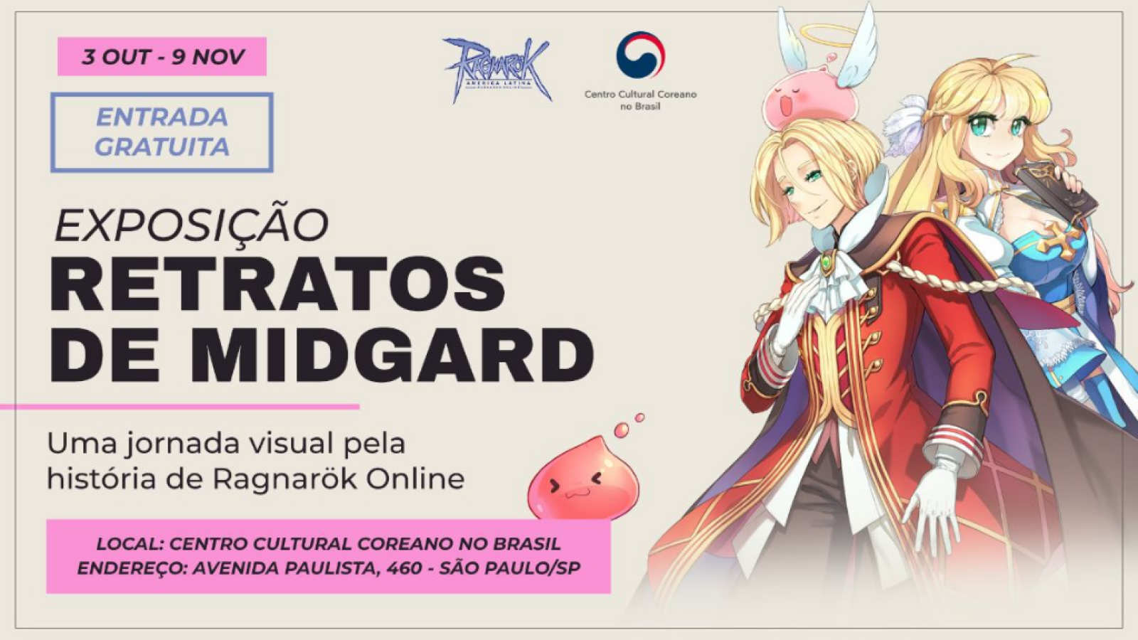 Aproveite os últimos dias da exposição Retratos de Midgard no Centro Cultural Coreano no Brasil