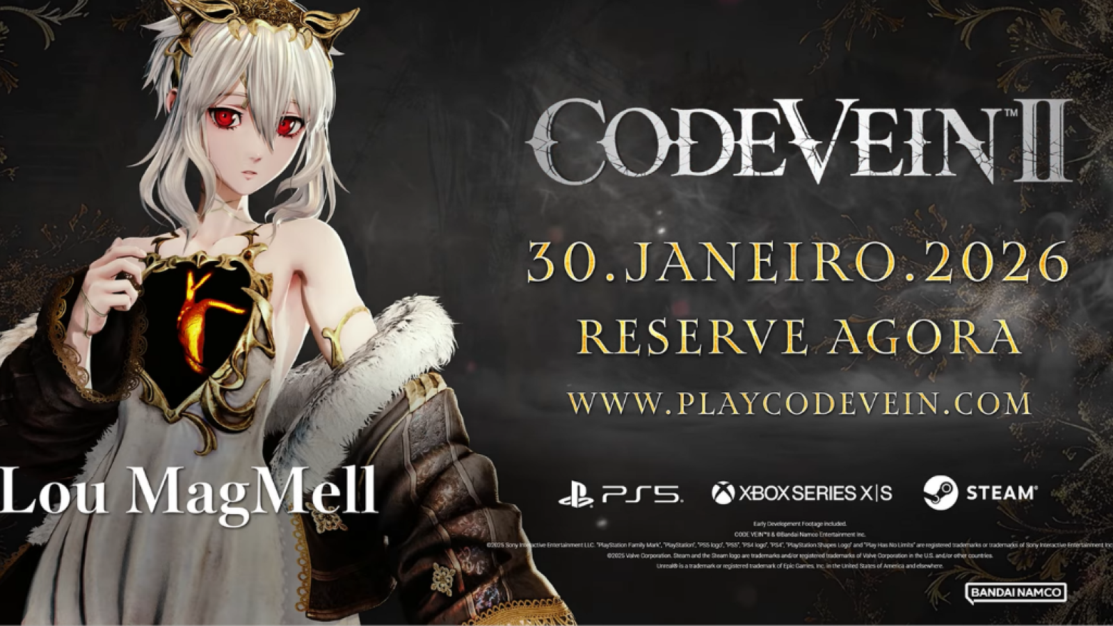 CODE VEIN II apresenta Lou MagMell em seu primeiro trailer de personagem