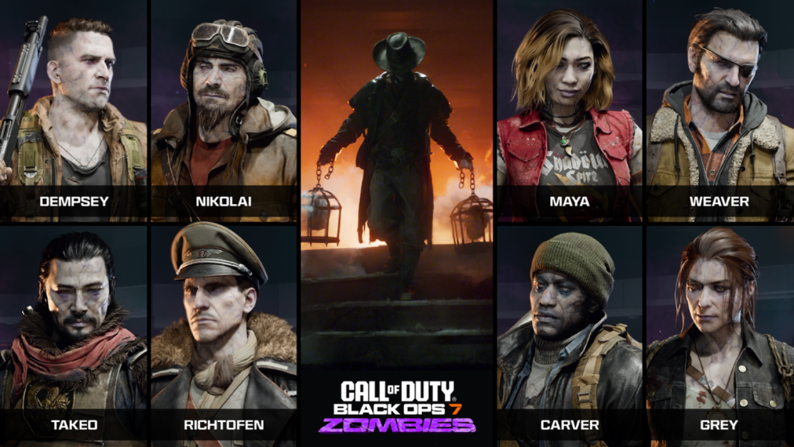 Call of Duty Black Ops 7 Zumbis A equipe se expande e a escuridão também
