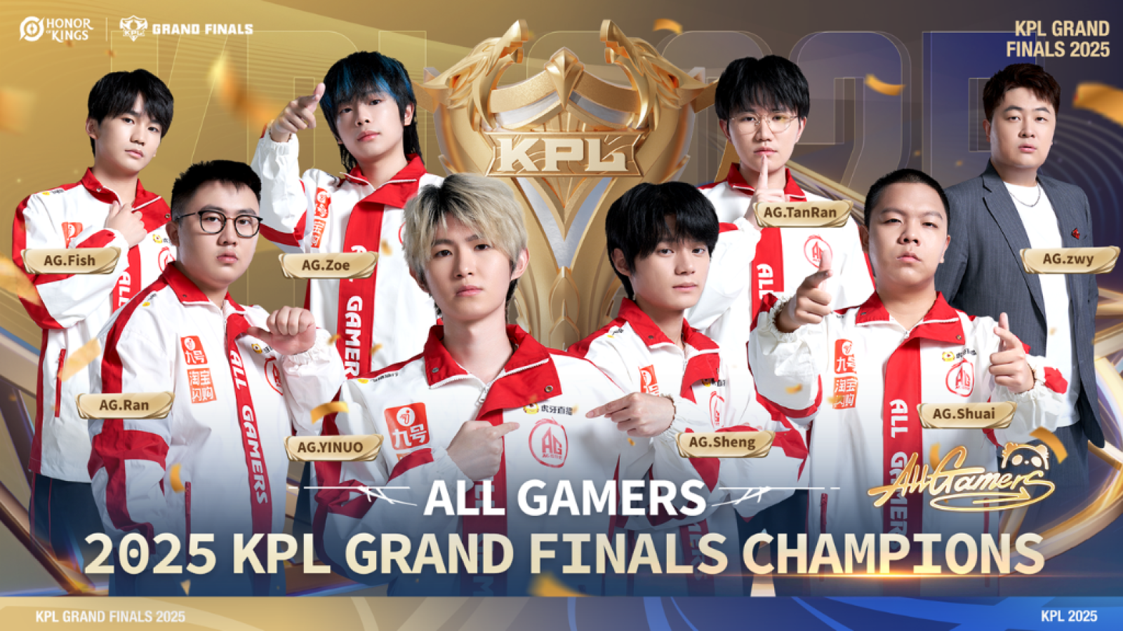 Chengdu All Gamers (AG) é coroada campeã do King Pro Leagues Grand Finals