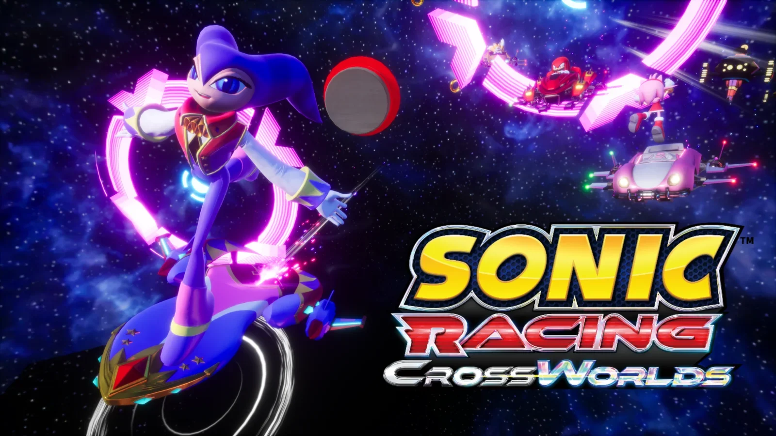 NiGHTS chega ao Sonic Racing: CrossWorlds dia 24/12. Conteúdo gratuito inclui personagem e veículo Dream Sleeper. Confira.
