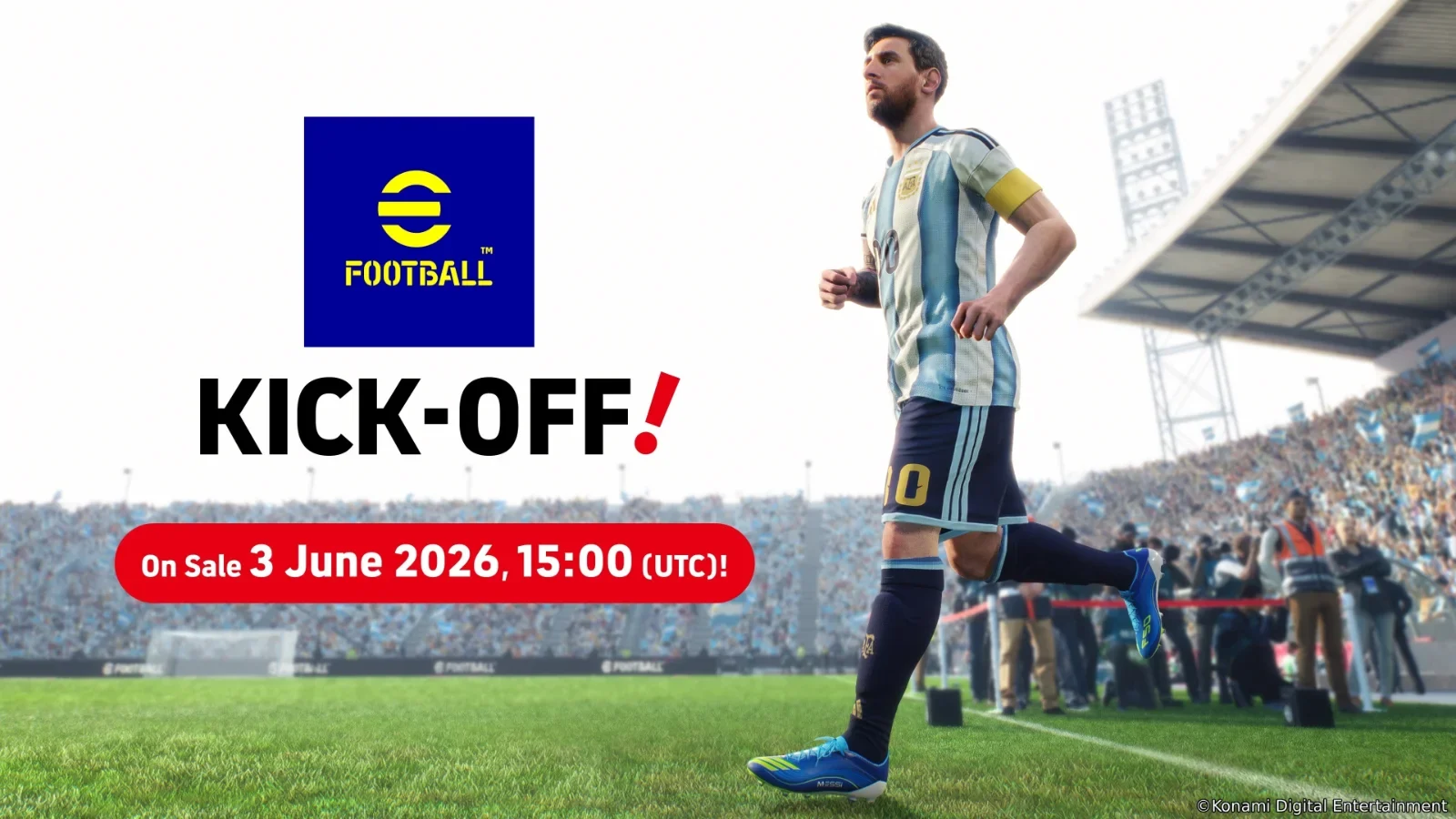 eFootball™ Kick-Off! chega ao Nintendo Switch™ 2 em 4 de junho! Confira o preço, o modo World Tour e como garantir o Lionel Messi.