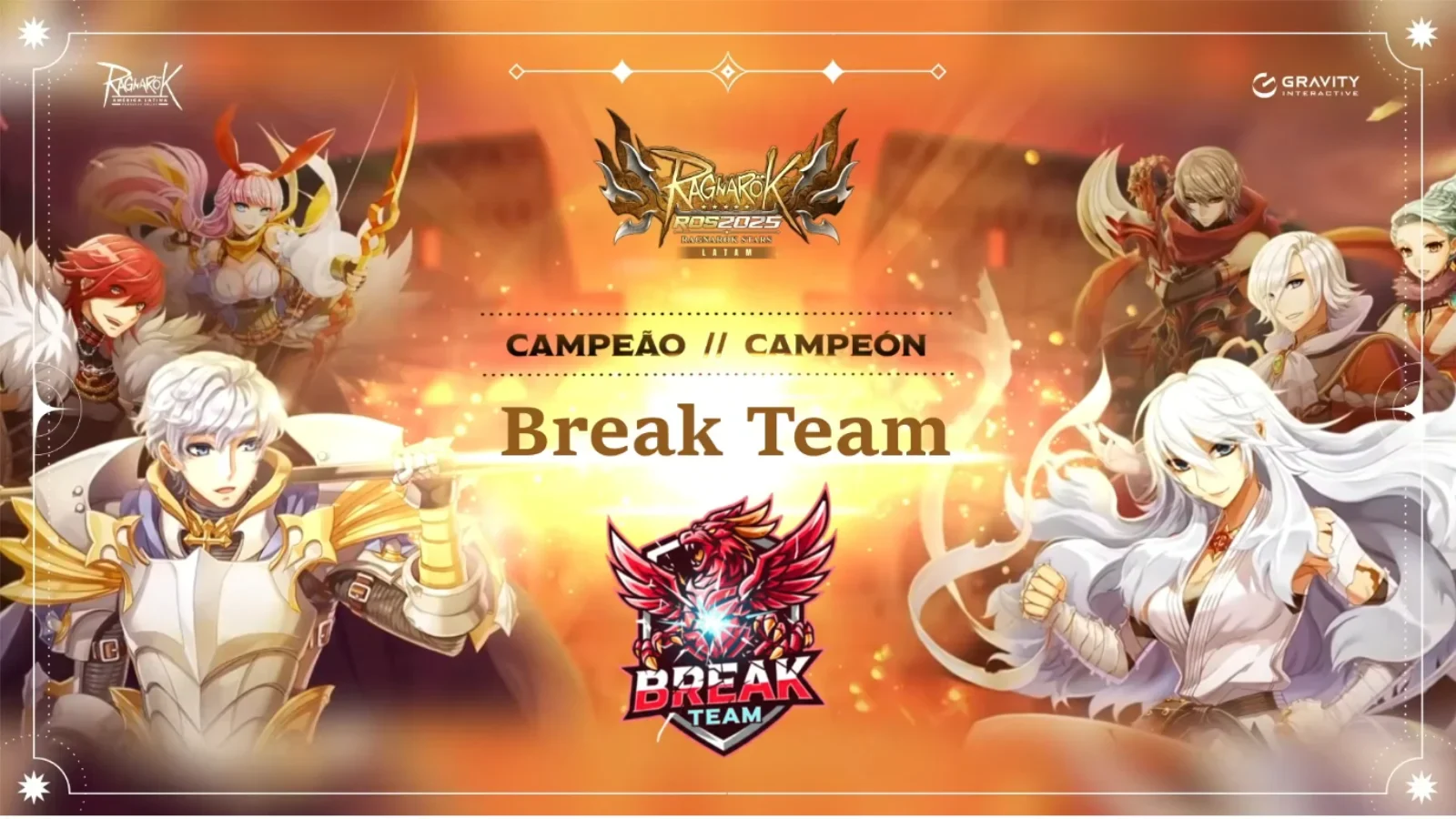 Break Team vence Asilo Digital por 4 a 0 e conquista o Ragnarök Online Stars LATAM 2025. Confira os detalhes da final brasileira.