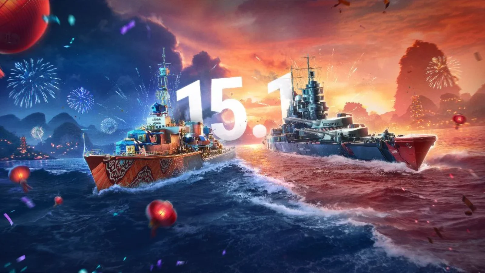 Celebre o Ano Novo Lunar no World of Warships! Escolha sua facção no Paradoxo de Nian, jogue o novo modo 7v7 e desbloqueie navios.