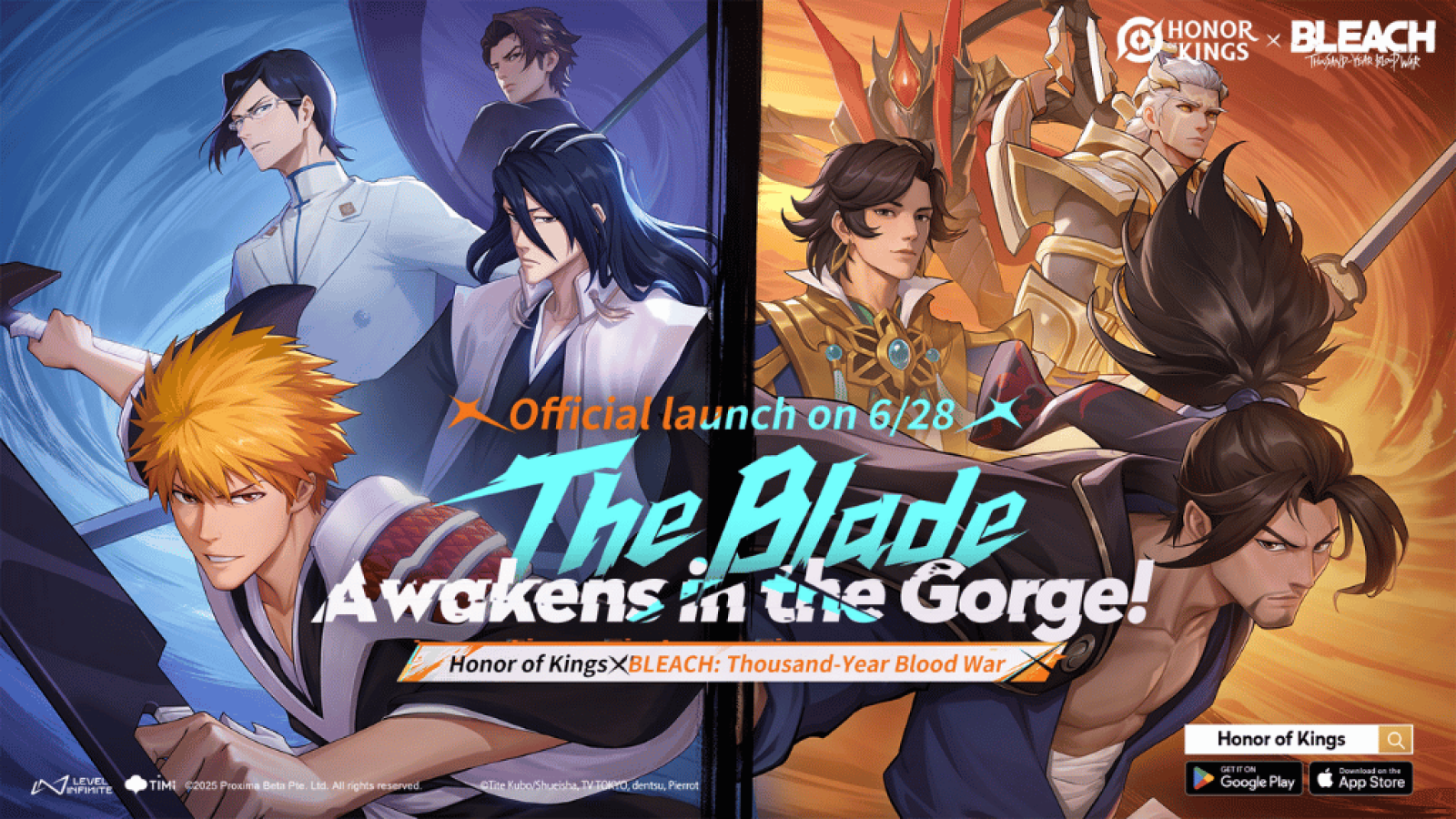 Honor of Kings anuncia parceria com BLEACH Thousand-Year Blood War
