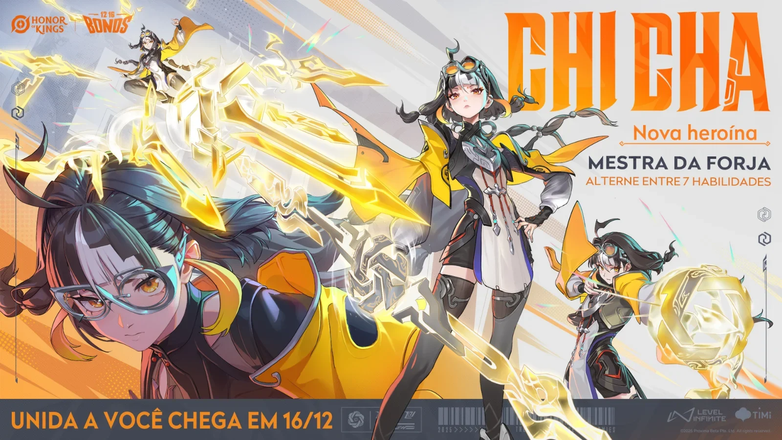 Atualização HoK Bonds traz heroína Chicha, modificador de voz e skins Lord of Mysteries. Confira as novidades!