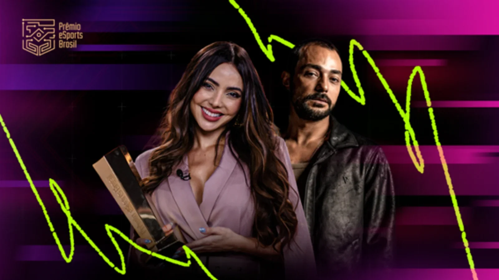Prêmio eSports Brasil 2025 Terá Eduardo Sterblitch e Nyvi Estephan como Apresentadores em Noite Cyberpunk!