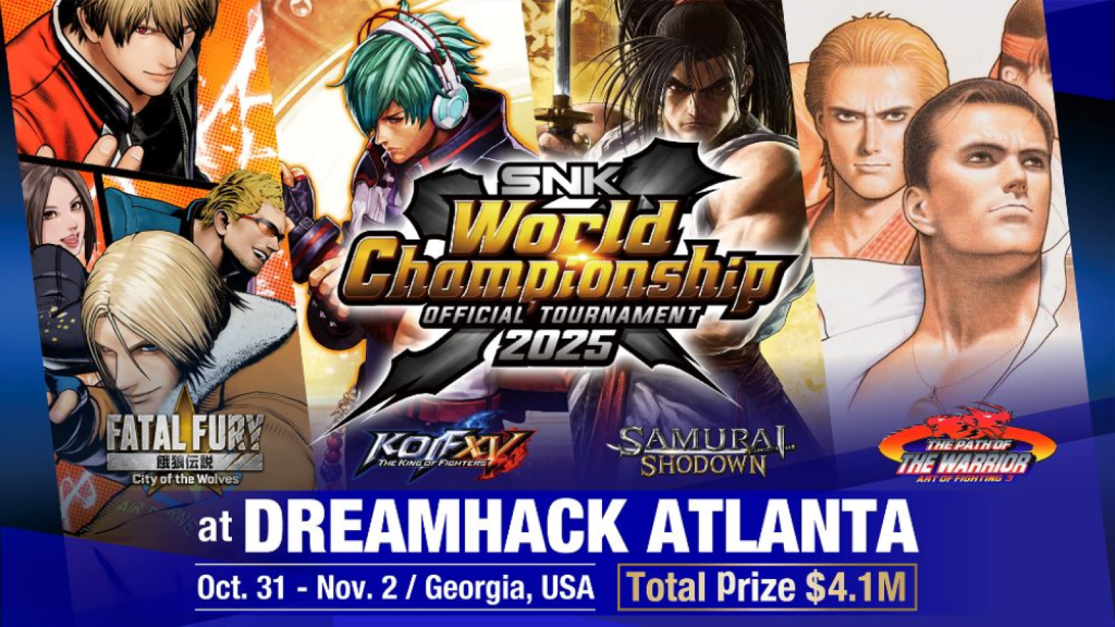 SNK revela detalhes do World Championship 2025 com mais de US$ 4 milhões em prêmios