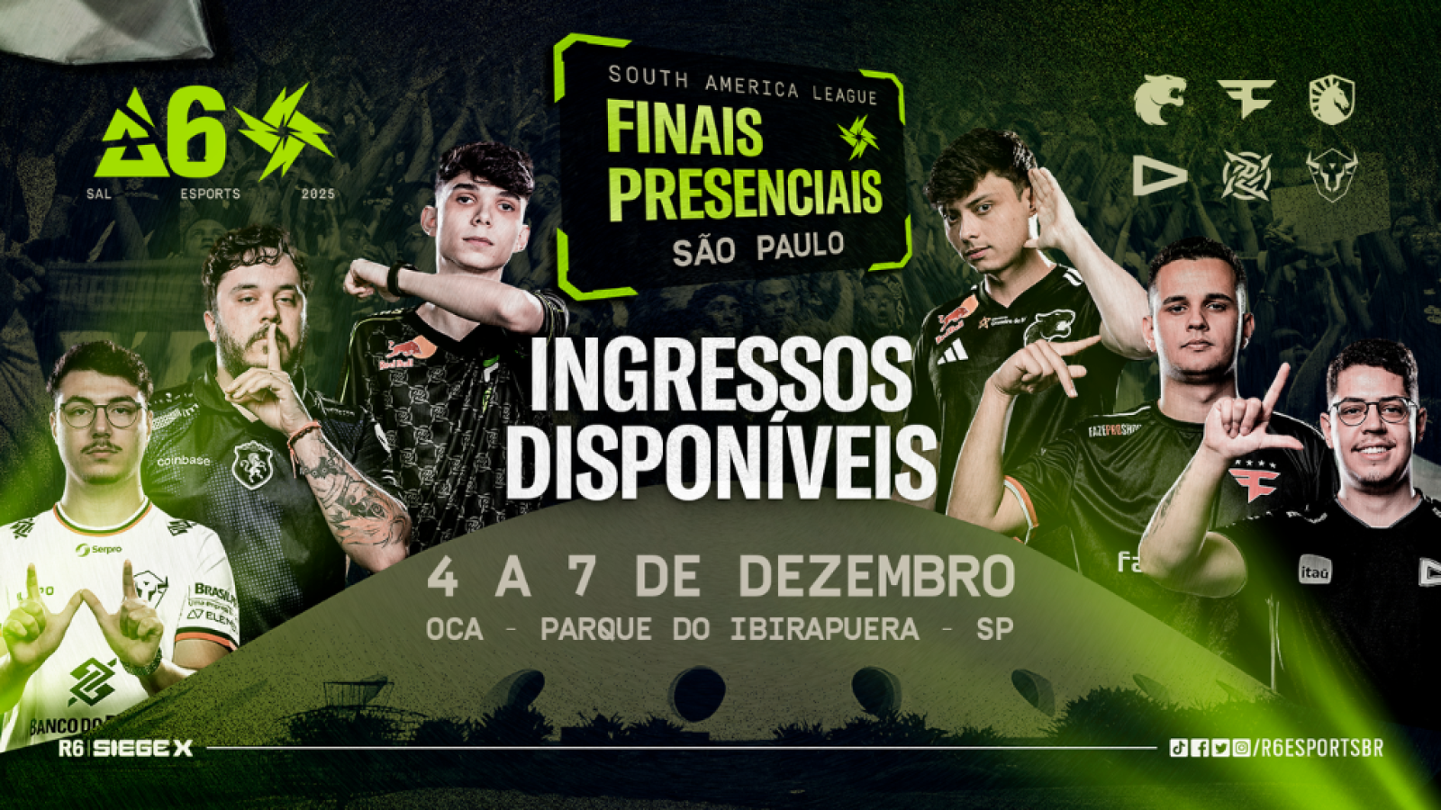 Venda de ingressos para as finais sul-americanas de Rainbow Six Siege X começam nesta segunda (3)